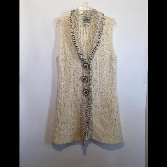 Anthropologie Sweaters - Anthropologie Curio BOHO Sweater Vest Size XL